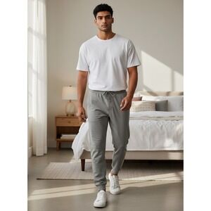 PENGUIN SPORT-NWT-Men's Quiet Gray Heather Drawstring Athletic Joggers-Size XXL